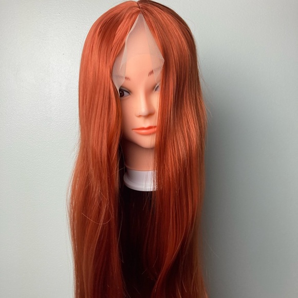 Ginger Auburn Lace Front Wig - Picture 4 of 9